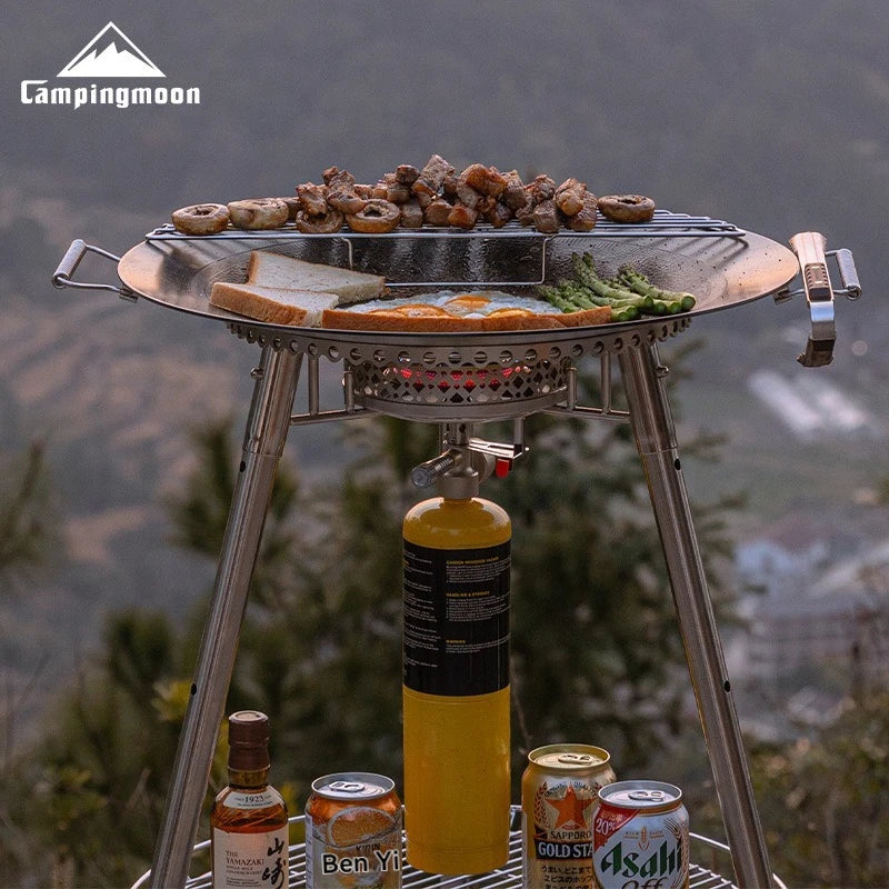 CAMPINGMOON PG-4 Windproof Lightweight Propane Camping Stove