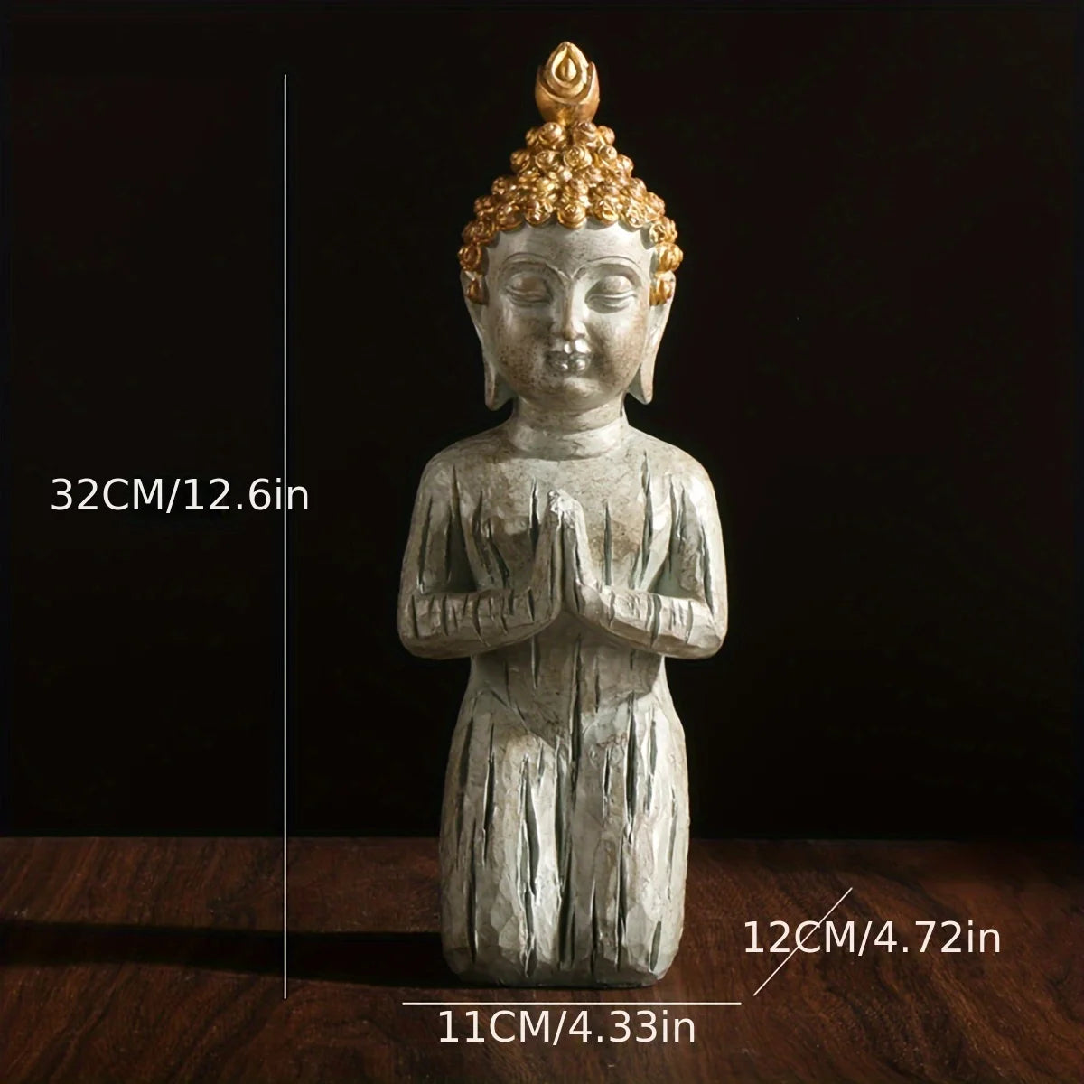Elegant Zen Buddha Stone Decor for Tranquil Micro Landscapes