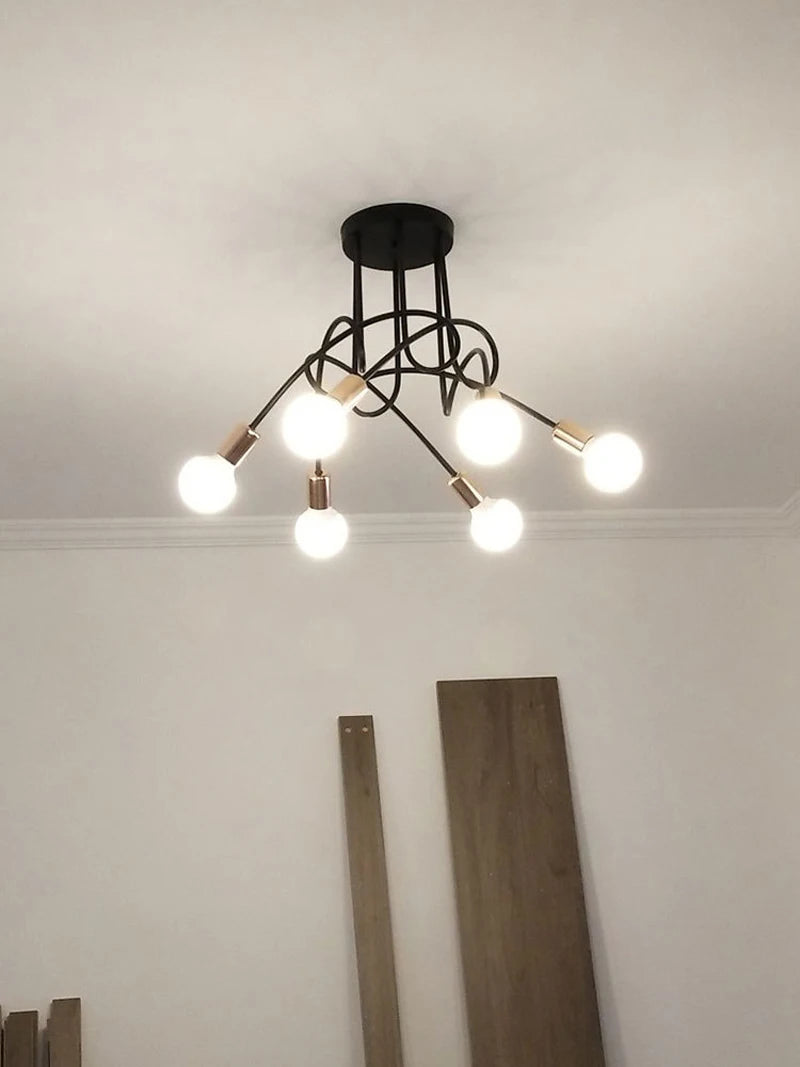 Elegant Gold-Plated Branch Chandelier for Modern Spaces