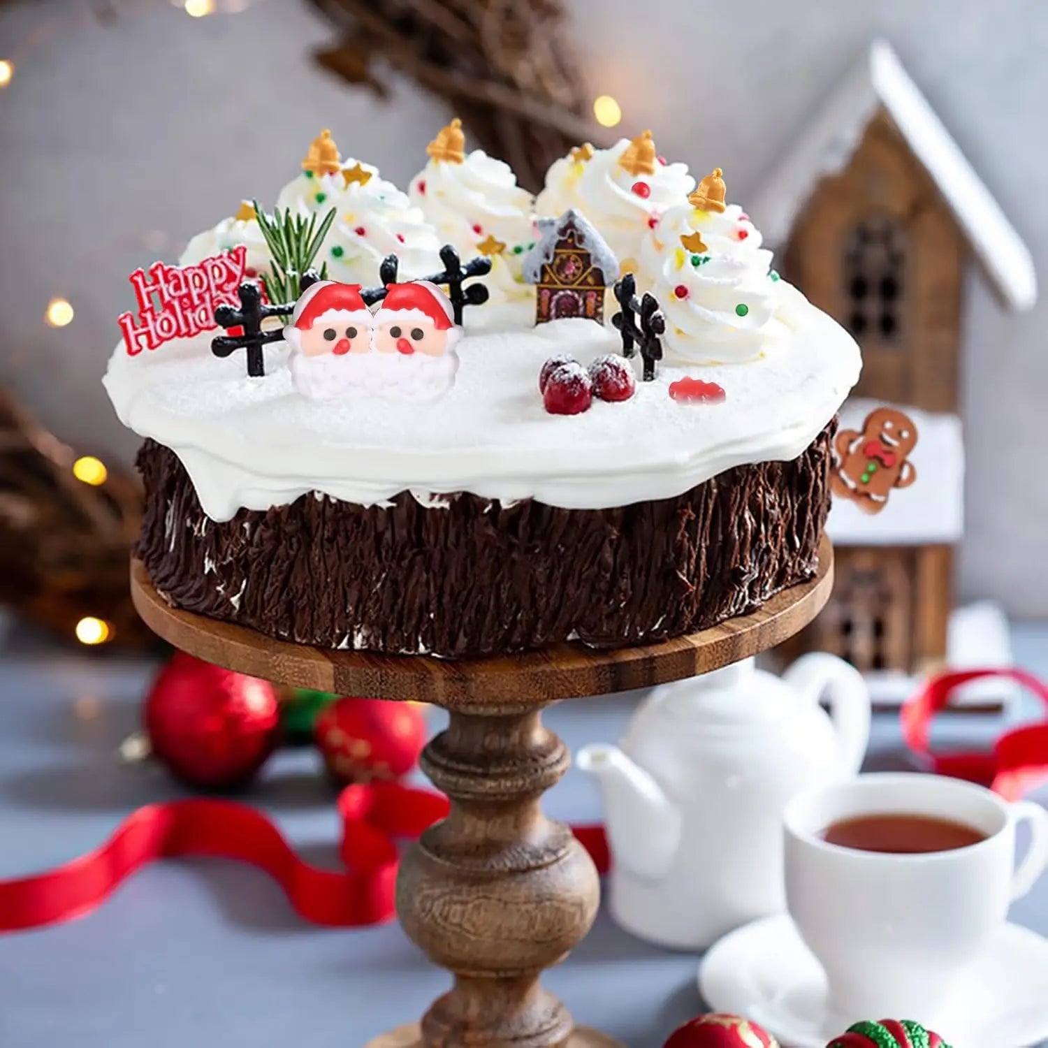 Festive Christmas Sprinkles Mix - Santa & Tree Jimmies for Baking