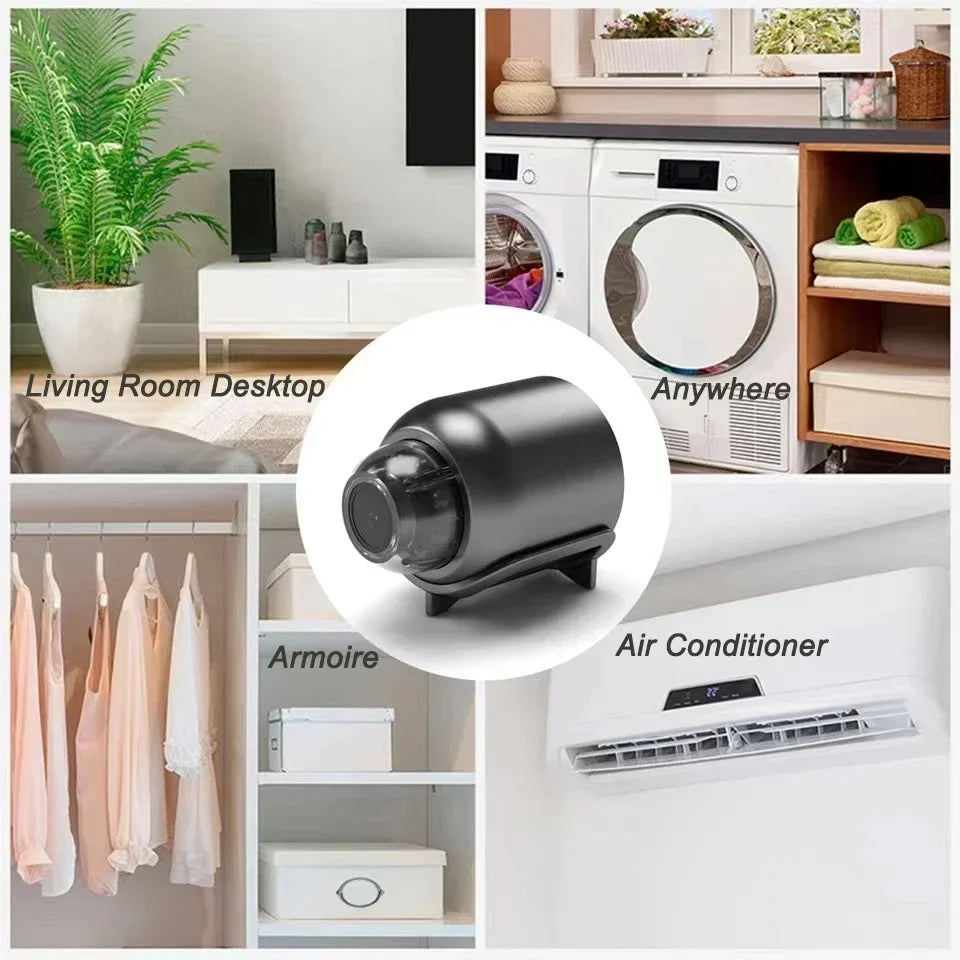 1080P Mini WiFi Camera with Night Vision for Home Safety & Monitoring