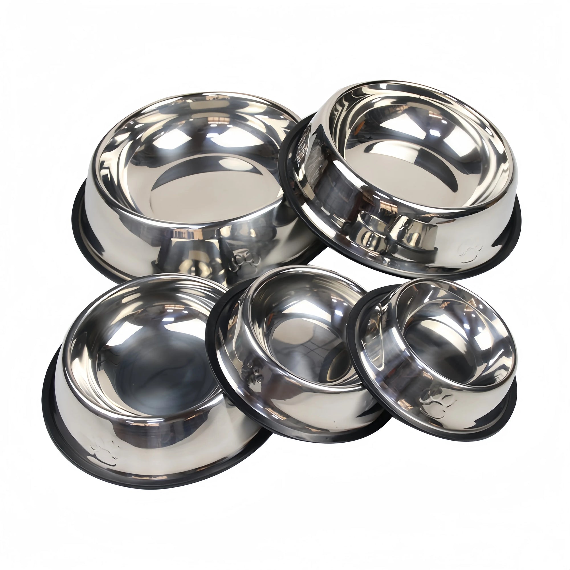 Durable Stainless Steel Pet Feeding Bowl - Easy to Clean & Maintain