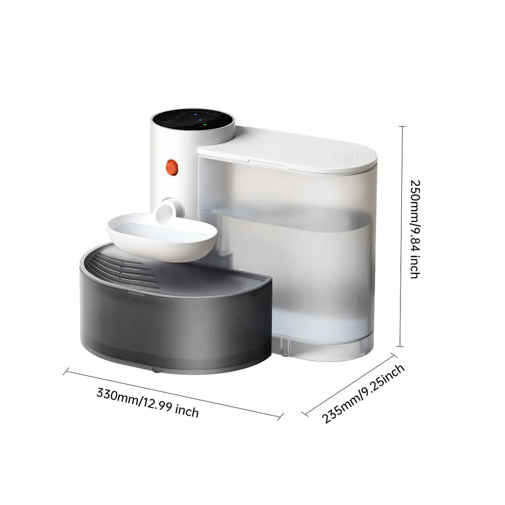 Automatic 3L Pet Water Fountain for Cats & Small Dogs, Silent & Cordless