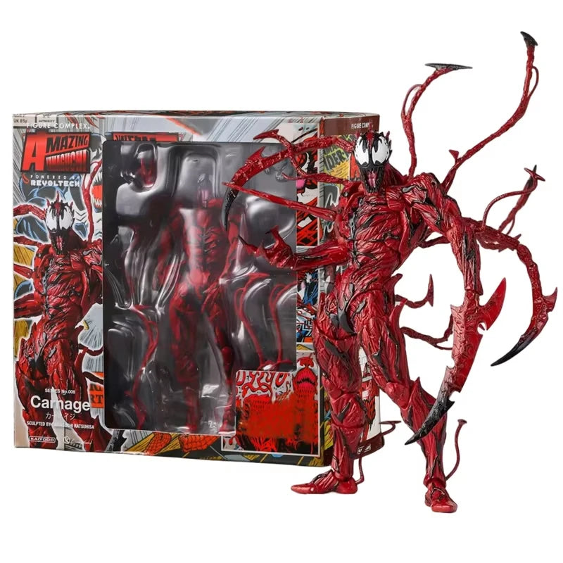 Venom Carnage Action Figure - Movable Spider-Man Collectible Doll