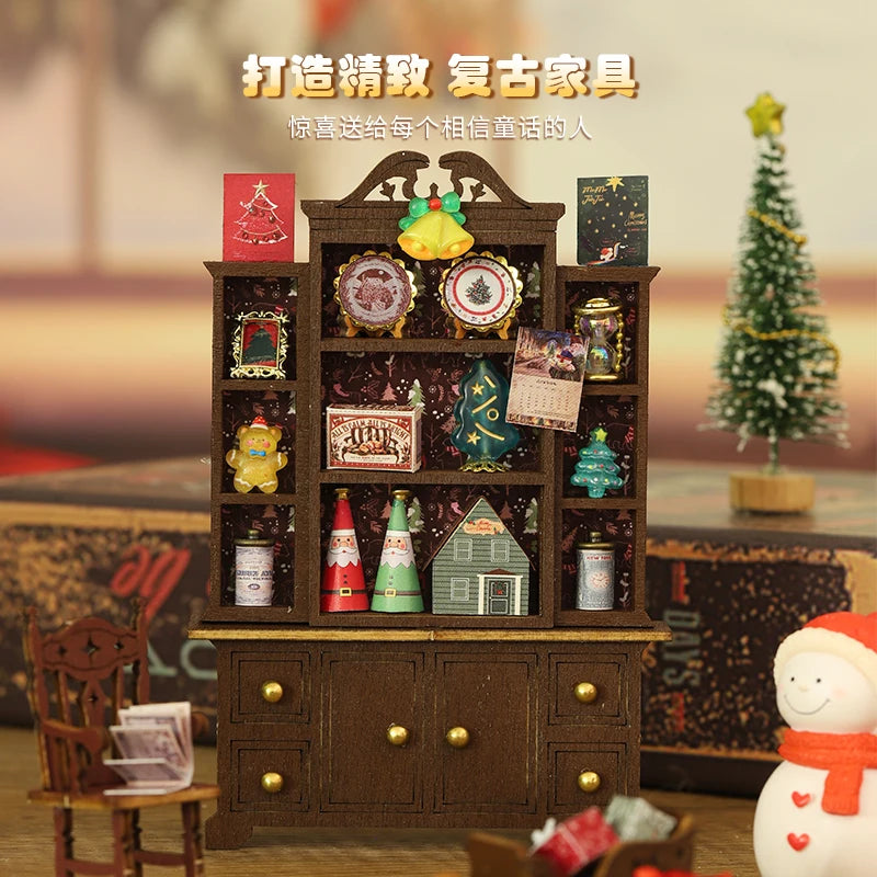 Enchanting DIY Christmas Wonderland Miniature Kit - Handcrafted 3D Model