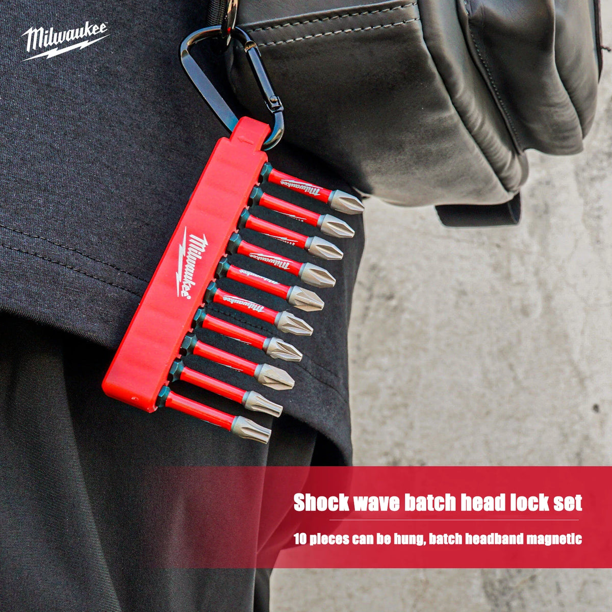 Milwaukee 10-Piece Shockwave Screwdriver Bit Set - Durable & Reliable