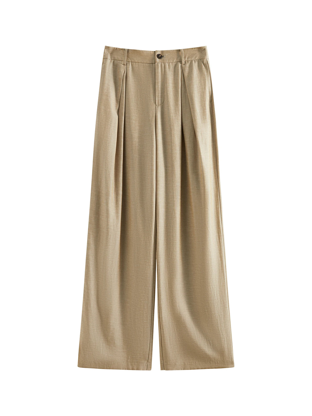 Vintage Eco Linen Wide-Leg Pants & Vest Set for Elegant Style