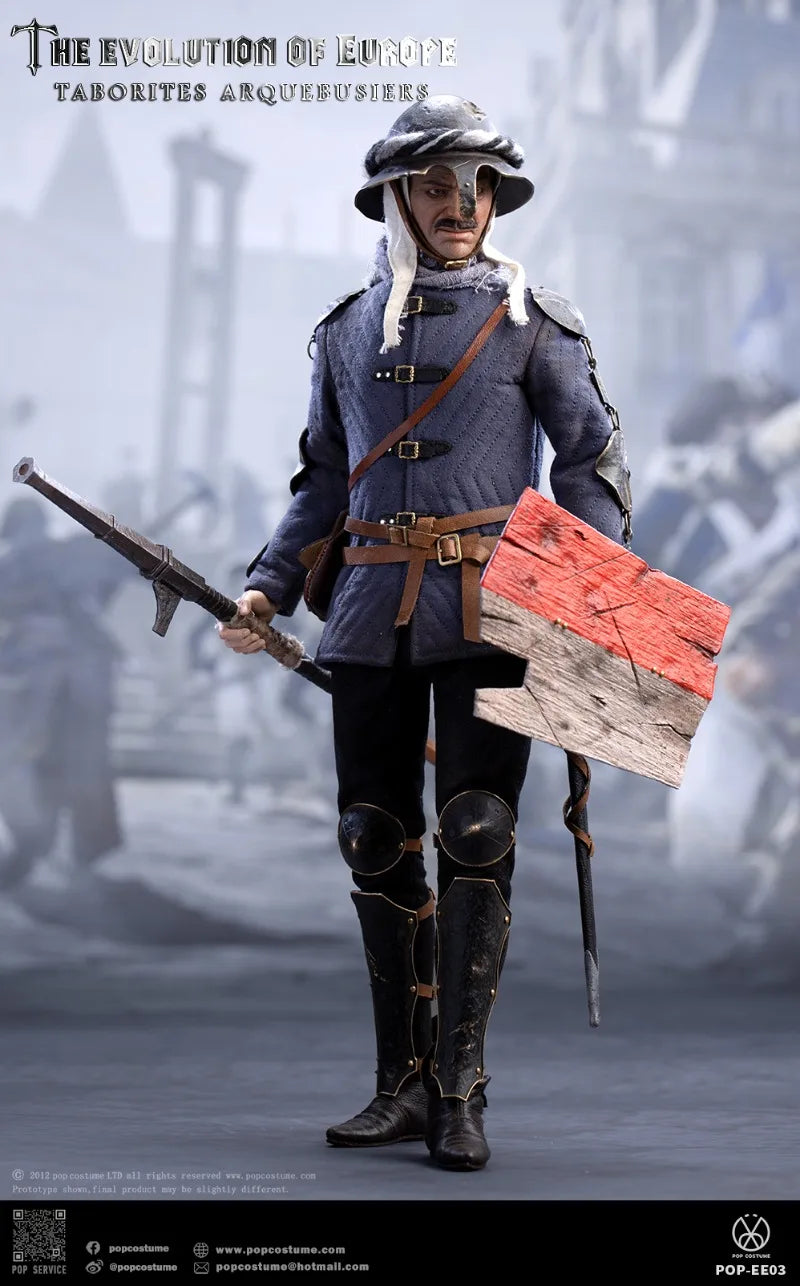 12" Male Soldier Action Figure - Hussite Wars Tabor Faction Set