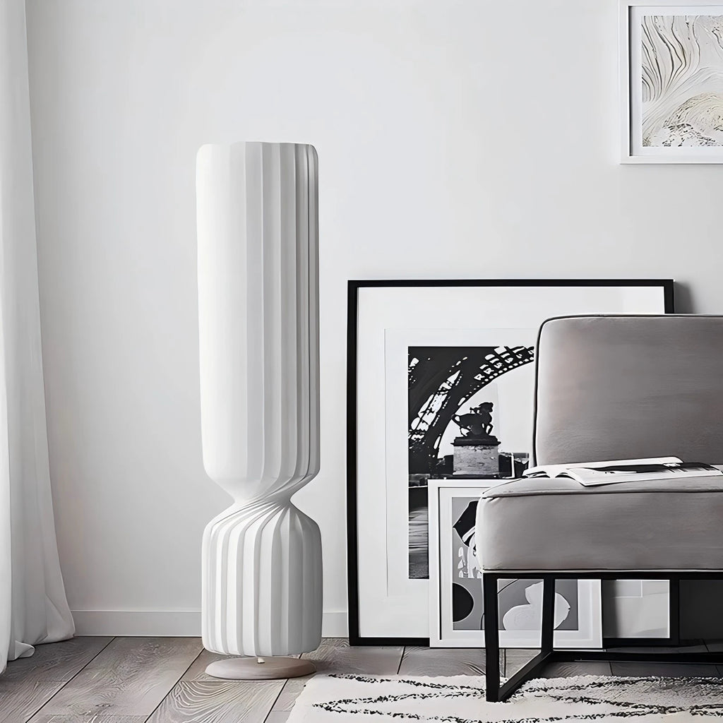 Nordic Modern PVC Twist Floor Lamp for Elegant Home & Office Decor