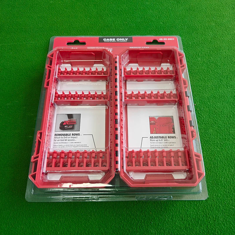 Milwaukee 1/4 Inch Hex Shank Bits Organizer - Durable Storage Case