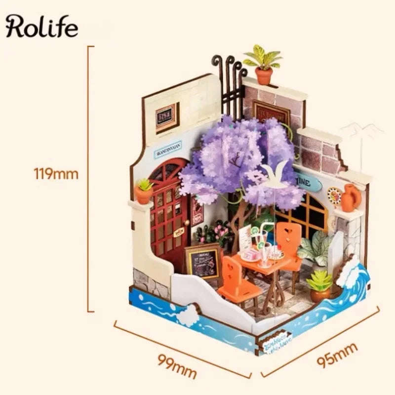 Robotime Rolife Miniature House Building Kits for Kids - 4 Designs