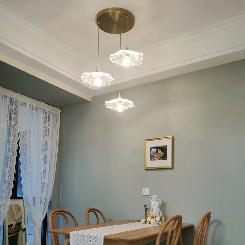 Luxury Lotus Pendant Chandelier for Coffee Shops & Restaurants