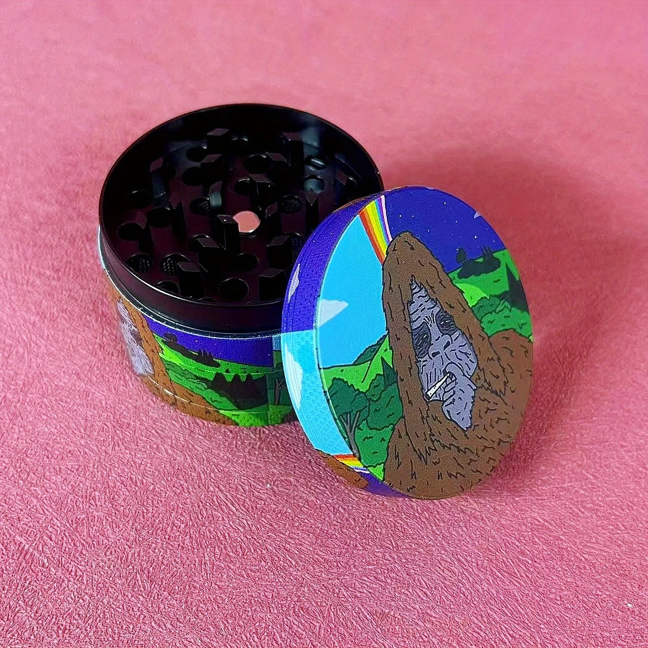 2-Inch Manual Herb Grinder - Compact Spice Mill for Kitchen & Travel