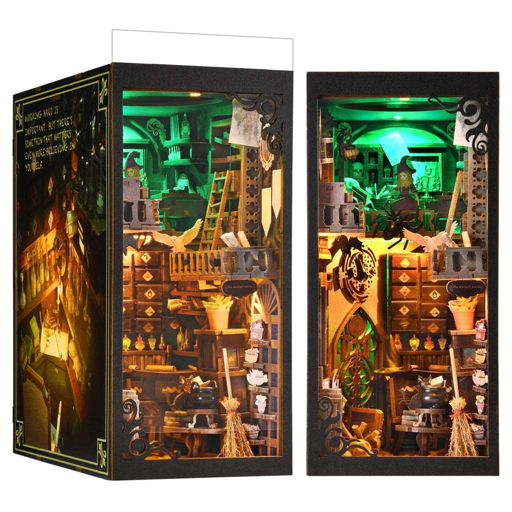 DIY Book Nook Kit - Enchanting 3D Puzzle for Mystical Home Decor