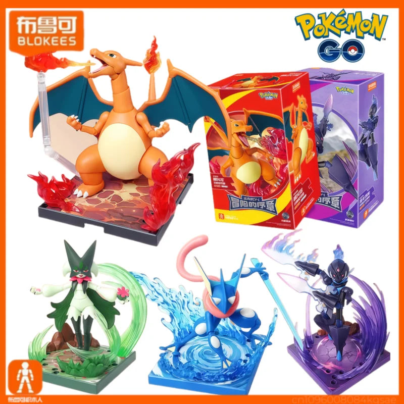 Creative Block Building Set with Iconic Characters - Lucario & More