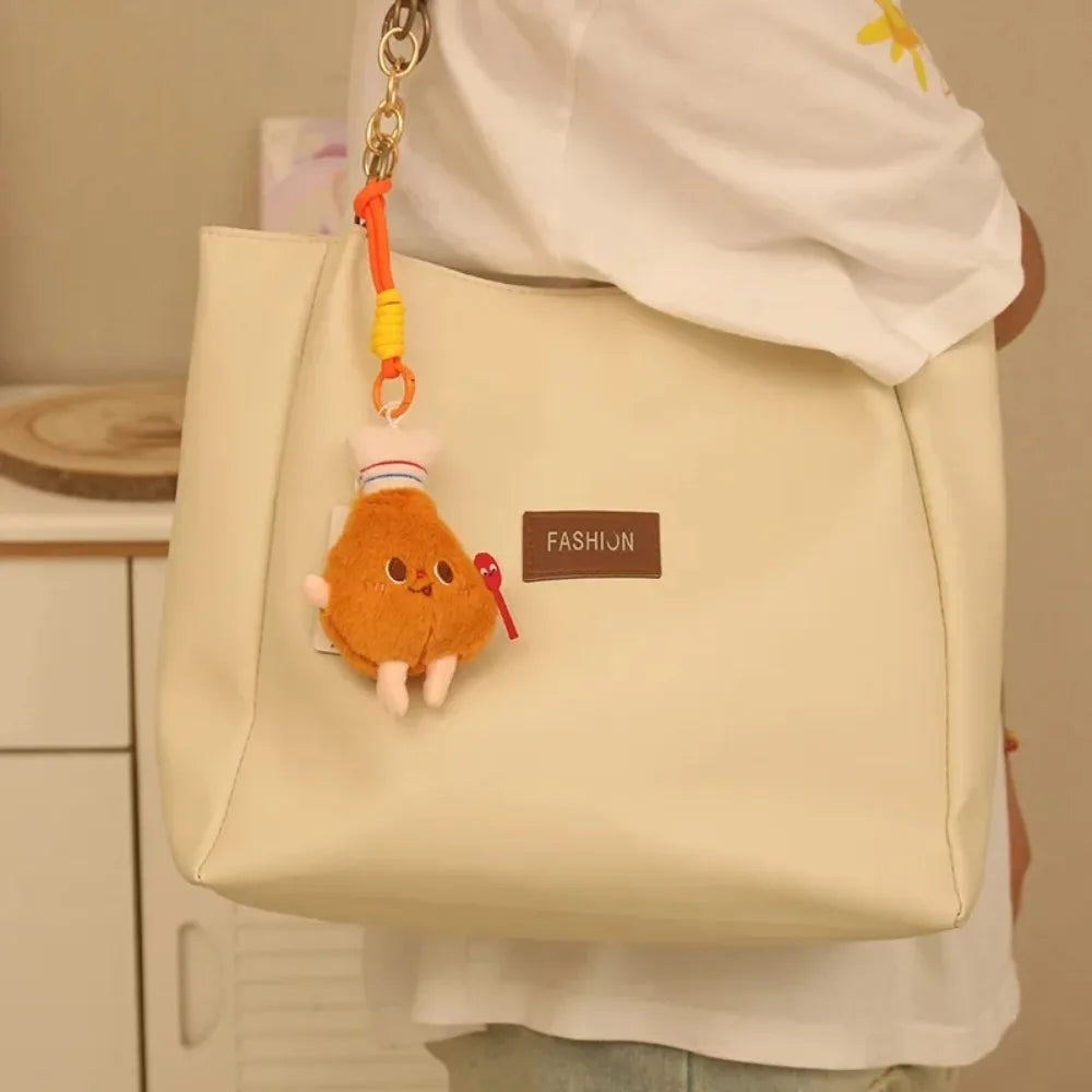 Cute Plush French Fries Bag Charm Keychain for Girls & Couples