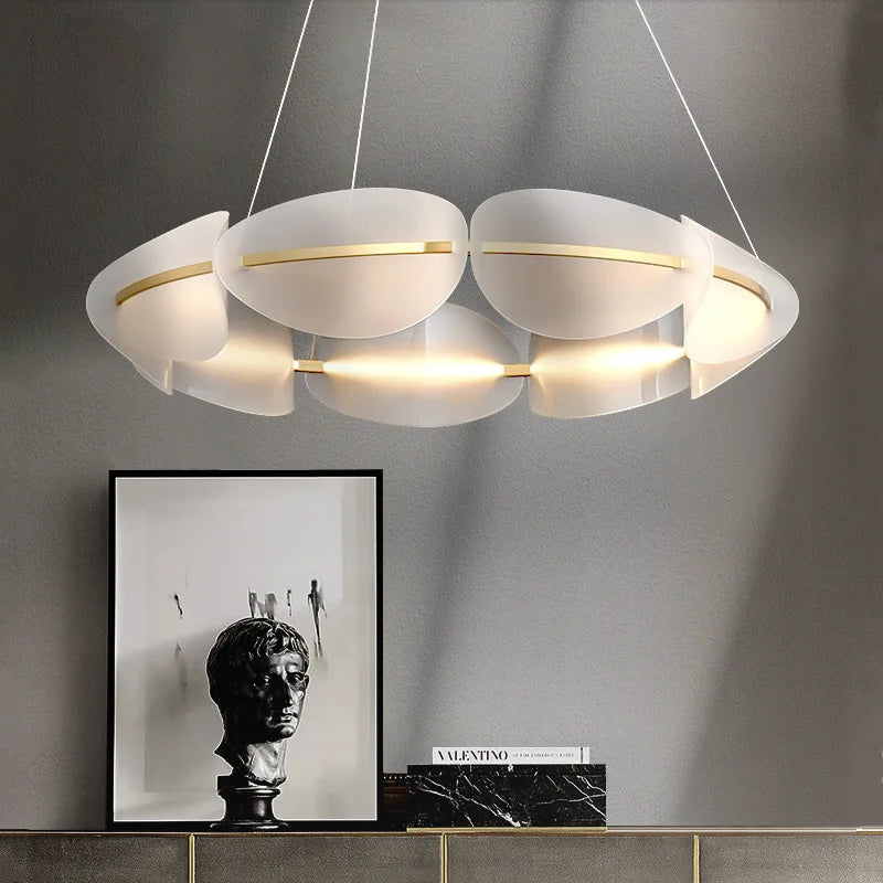Nordic Modern Petal LED Chandelier - Elegant Lighting for Any Space