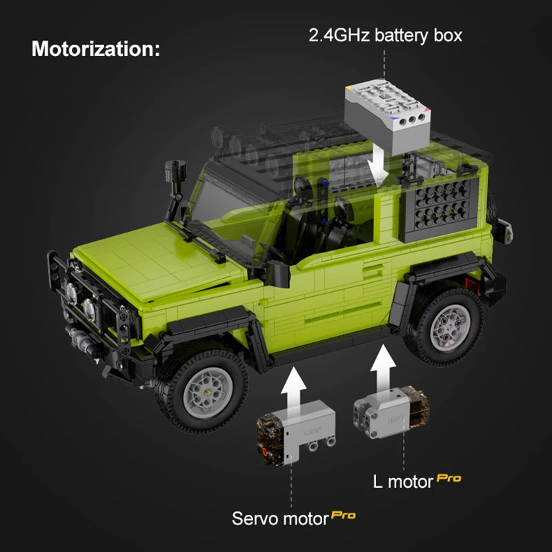Cada Remote Control Off-Road Building Block SUV Car for Kids