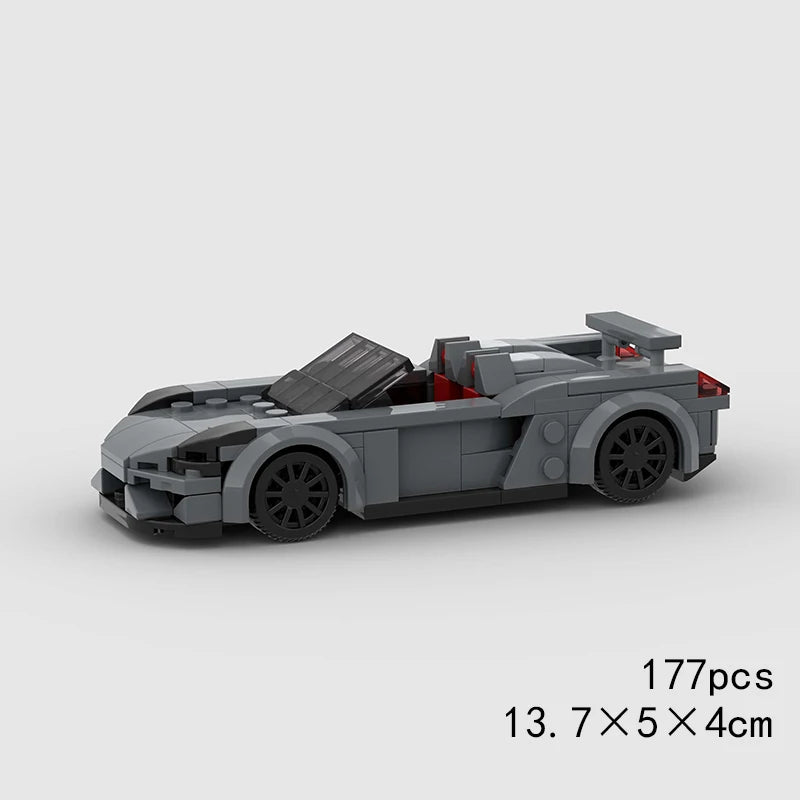 City Speed Convertible Racing Car Building Blocks - Ultimate DIY Model