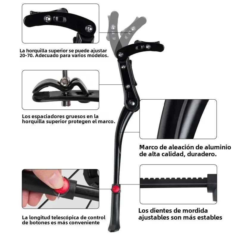 ROCKBROS Adjustable Bicycle Kickstand for MTB & Road Bikes