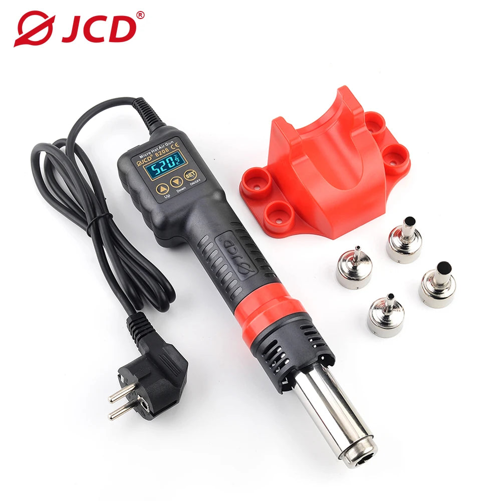 JCD 750W Digital Hot Air Gun - Adjustable Temperature & Speed