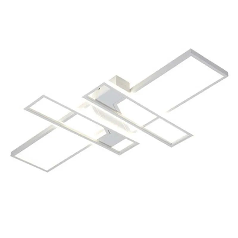 Elegant Modern LED Chandelier with Remote Control - Black Ceiling Lamp