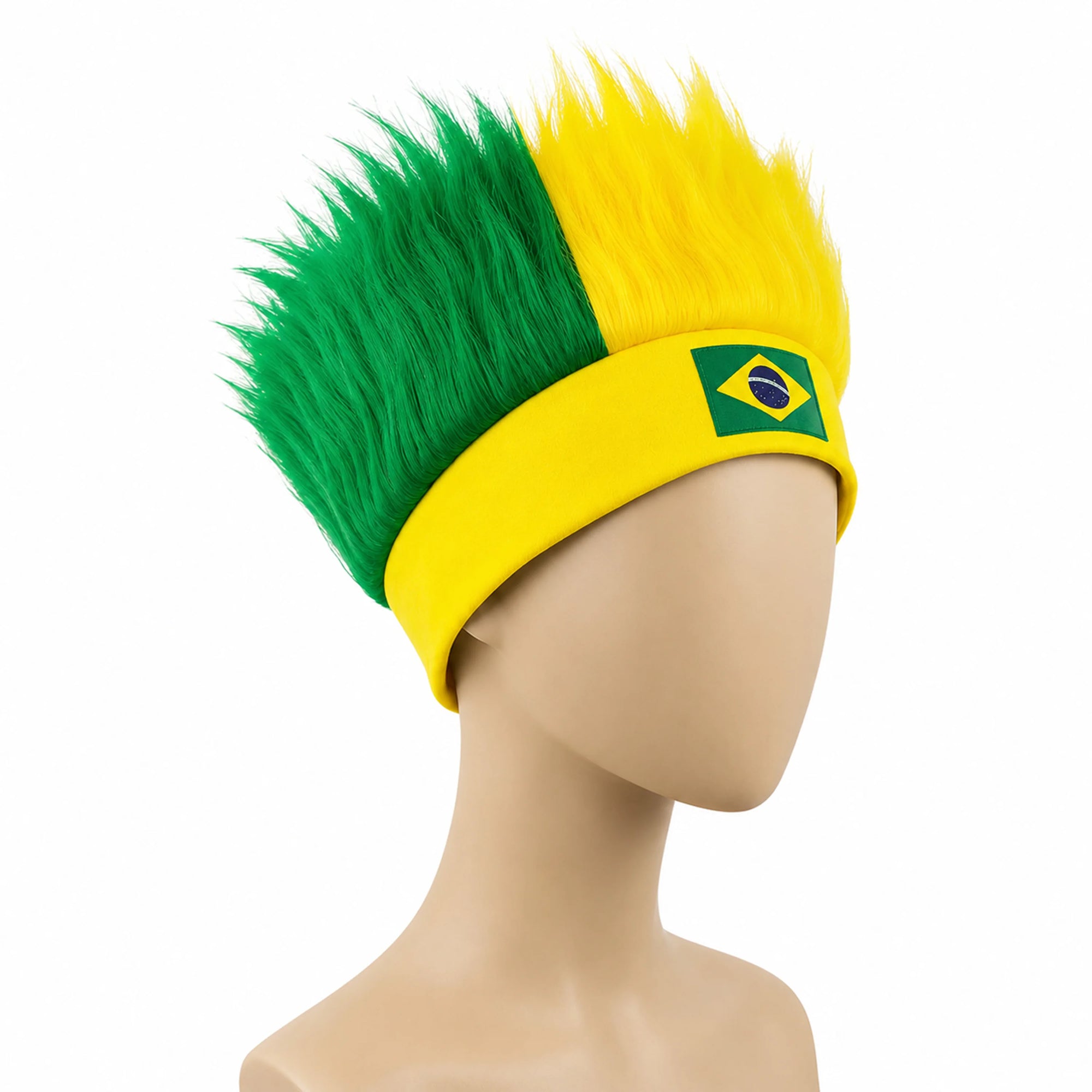 Ultimate World Cup Fan Wig - Vibrant National Flag Colors