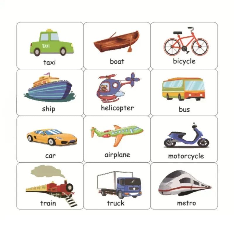 Montessori Emotion & Weather Learning Flash Cards for Kids