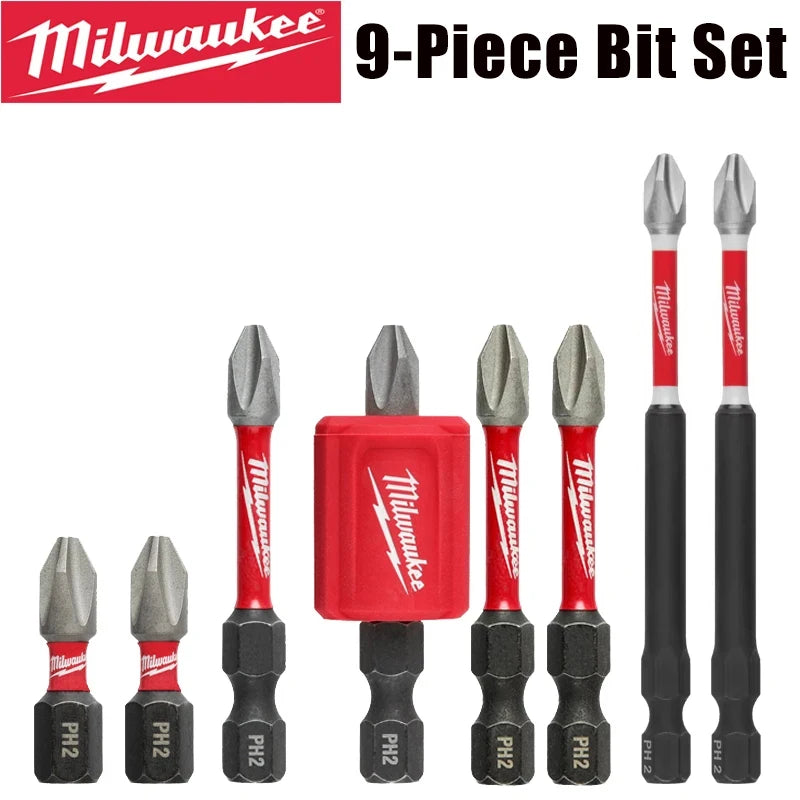 Milwaukee Shockwave PH2 Impact Drill Bits Set - Durable & Versatile