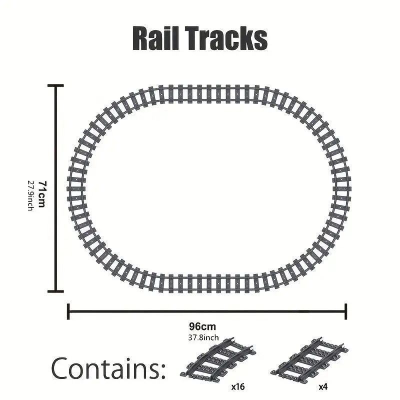 High-Speed Train Building Blocks Toy - Creative Model for Ages 14+