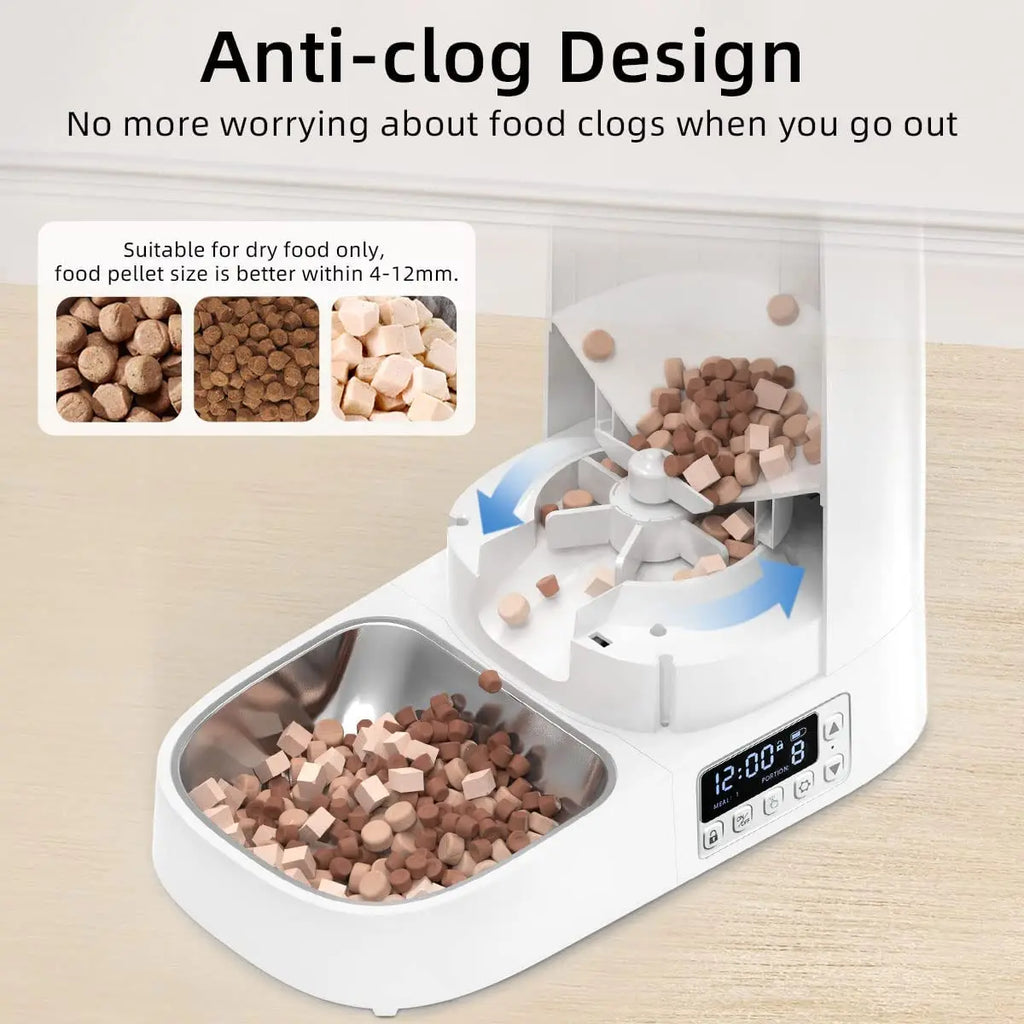 ROJECO 4L Smart Automatic Pet Feeder - Easy Portion Control