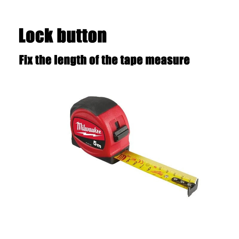 Milwaukee Slimline 5m & 8m Tape Measures - Durable & Compact Measuring Tool
