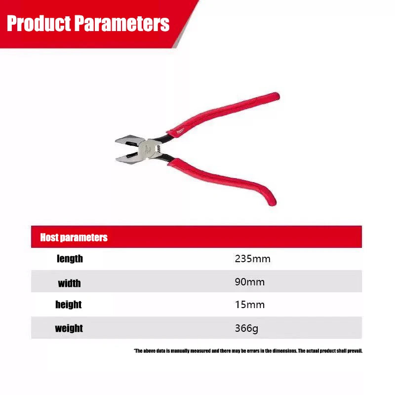 Milwaukee Comfort Grip Ironworker's Pliers – Multi-Functional Tool