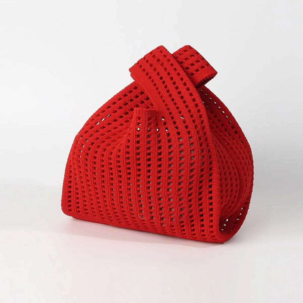 Handmade Colorful Knit Tote Bag for Women – Stylish & Casual