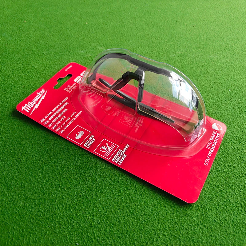 Milwaukee Anti-Fog Safety Glasses - Scratch-Resistant, Flexible Fit