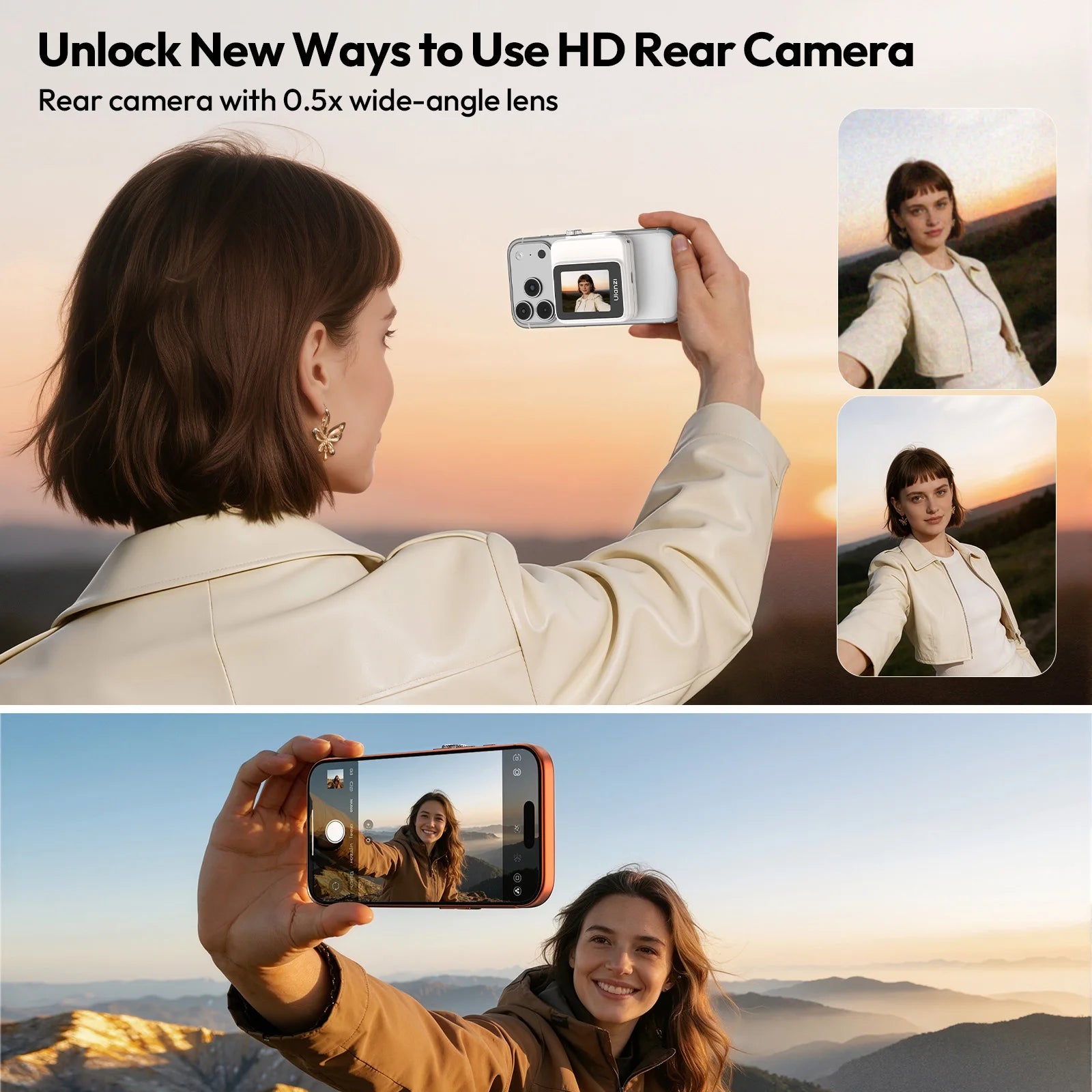Ulanzi VM02 Magnetic Selfie Screen Monitor for Phone Vlogging
