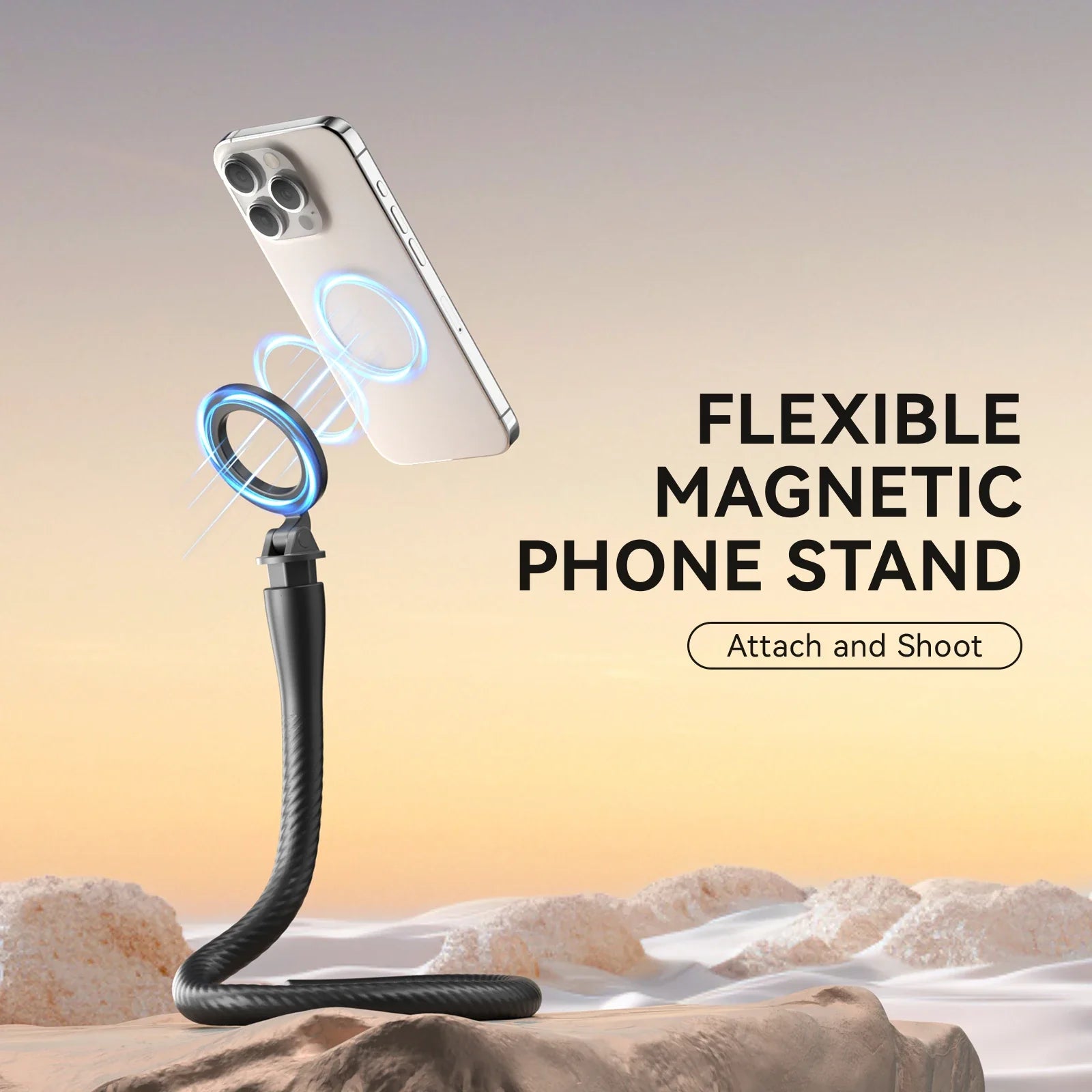 TELESIN Magnetic Phone Mount - Flexible & Secure for Any Smartphone