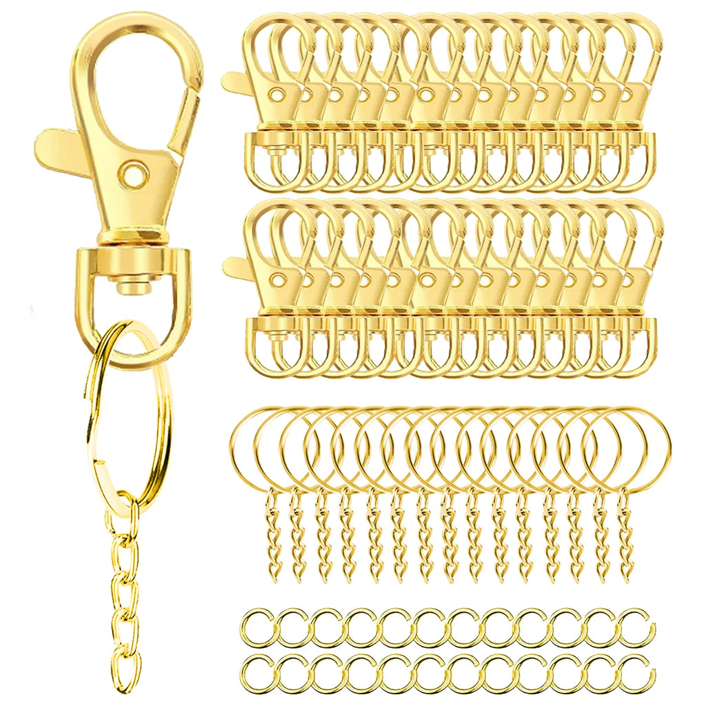 Zinc Alloy Keychains with Lobster Clasp for DIY Crafts & Bag Accessories