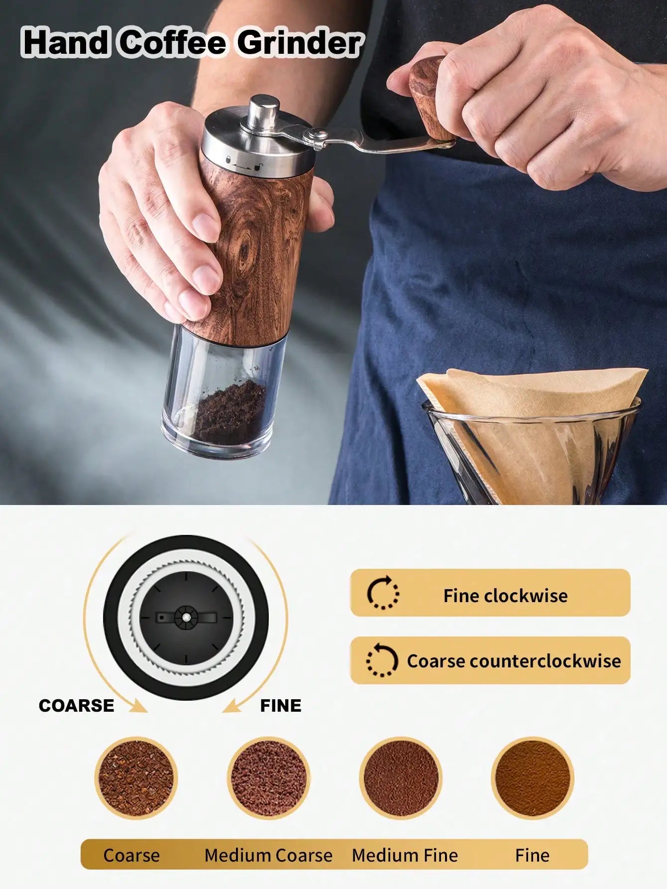 Choxila Portable Pour Over Coffee Maker Set - Travel Coffee Kit
