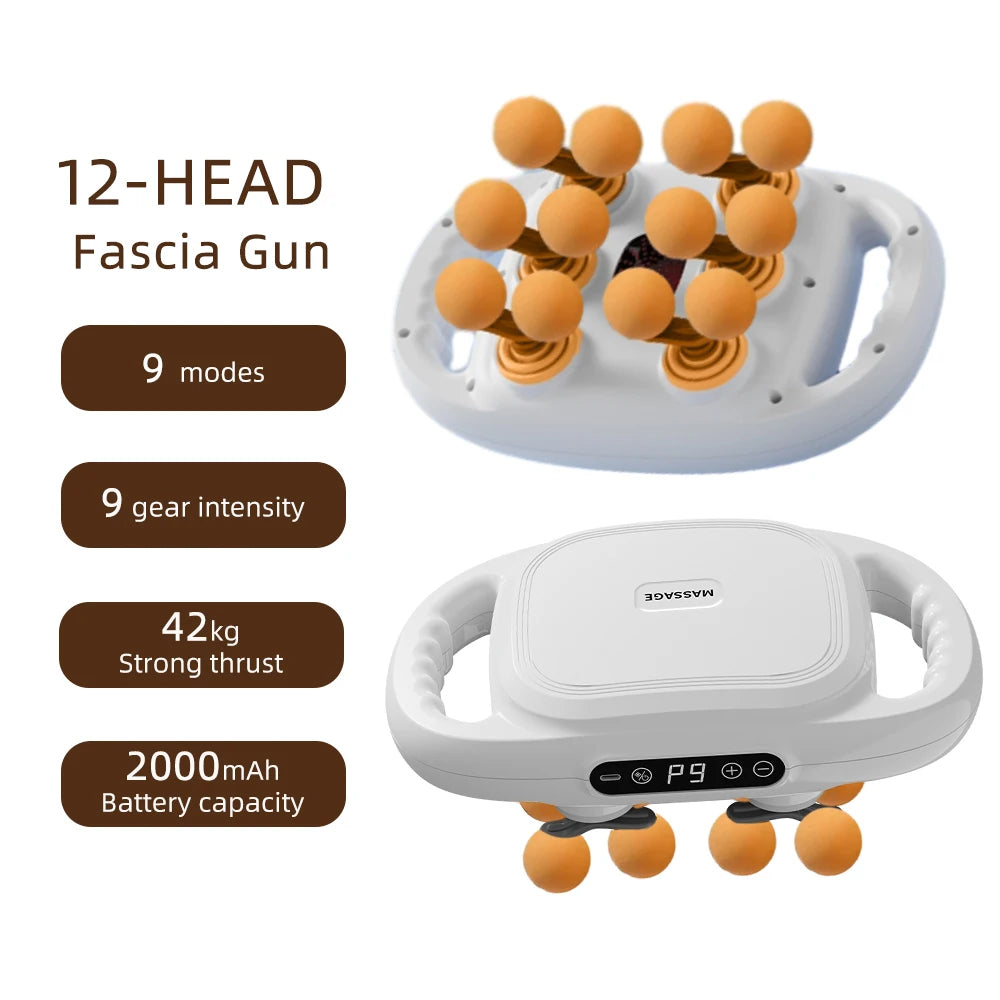 Advanced Vibration Therapy Massager with 42 Heads for Full-Body Relief