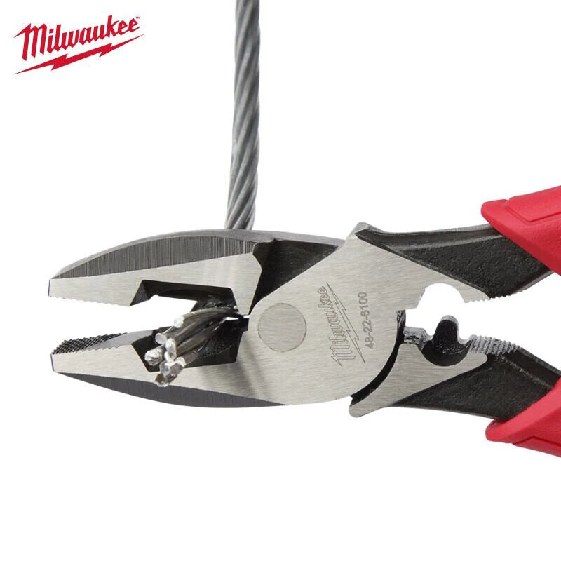 Milwaukee 9-Inch High-Leverage Lineman's Pliers with Comfort Grip
