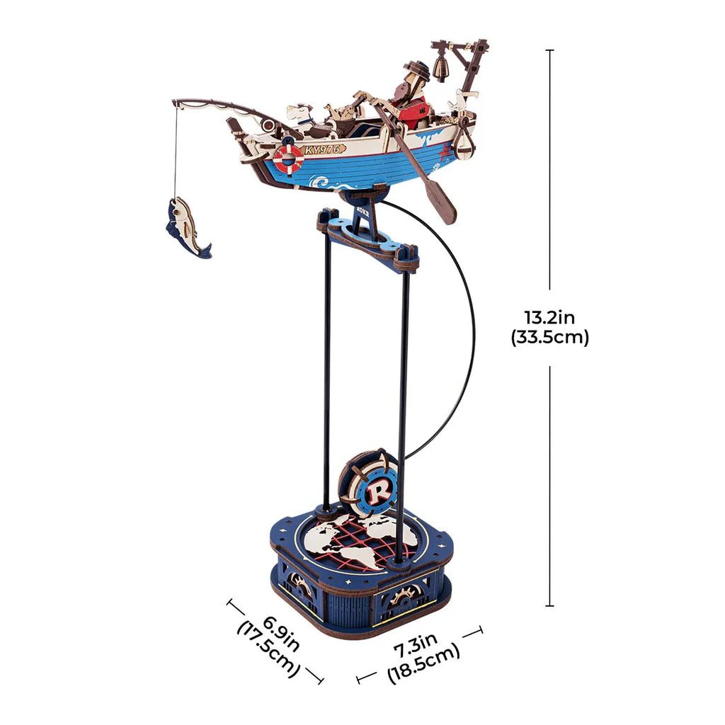 Robotime Rokr 3D Ocean Fisher DIY Pendulum Puzzle Toy for Home Decor