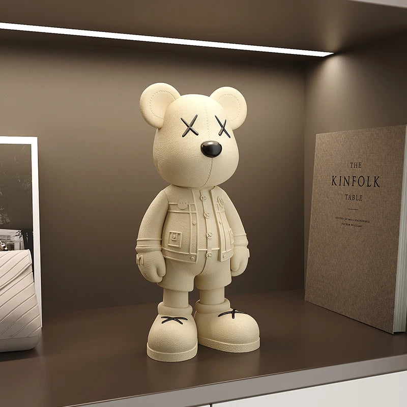 Charming Cartoon Bear Figurine - Perfect for Home Decor & Collectors