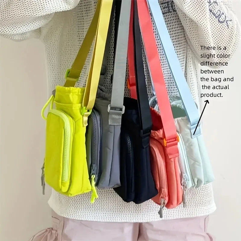 Adjustable Water Bottle Carrier Bag with Phone Pocket - Outdoor Ready
