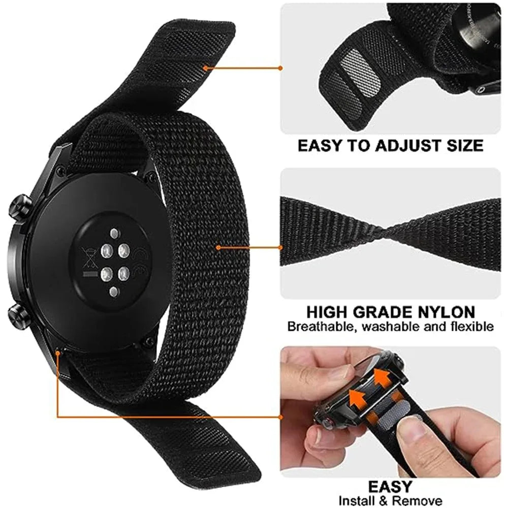 Durable Nylon Watch Band for Garmin Fenix 22mm & 26mm - Quick Release