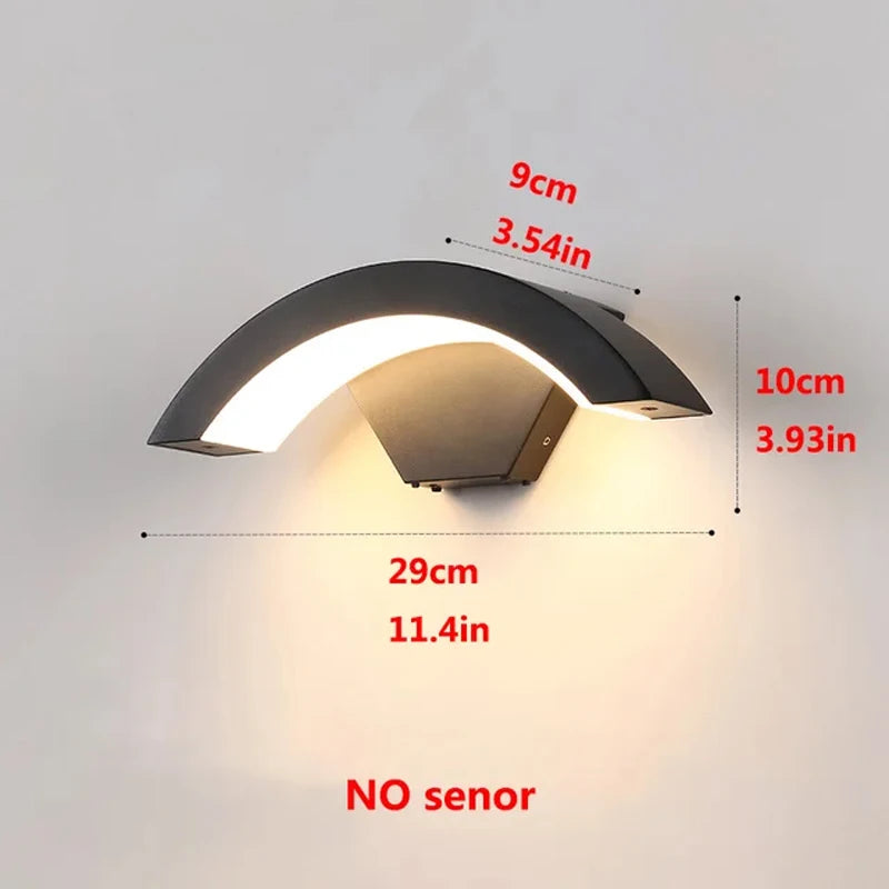 PIR Motion Sensor Outdoor Wall Lamp - Waterproof LED Light