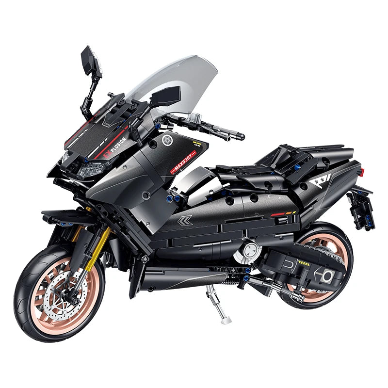 1282 PCS T-MAX Motorcycle Building Blocks - Creative Motorbike Model