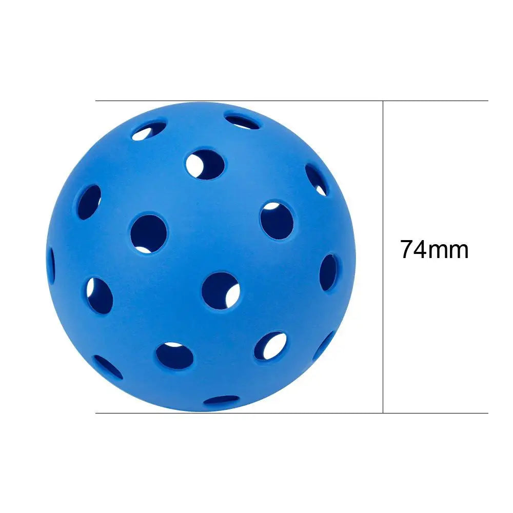 12 Pack Durable 74MM Outdoor Pickleballs - Competition Ready