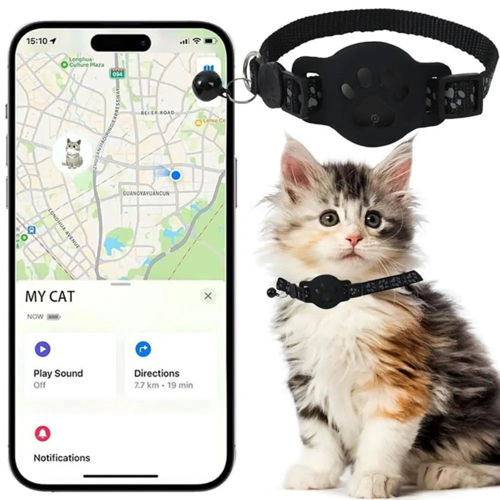 Multifunctional Pet GPS Tracker for Cats - Real-Time Tracking Device