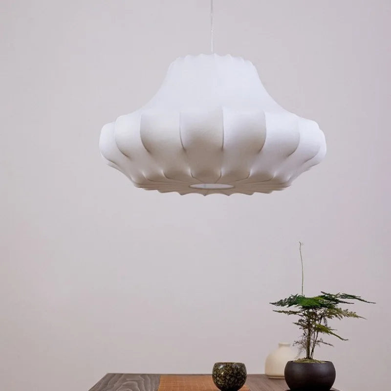 Elegant Silk Pendant Lamp - Italian Design for Any Room